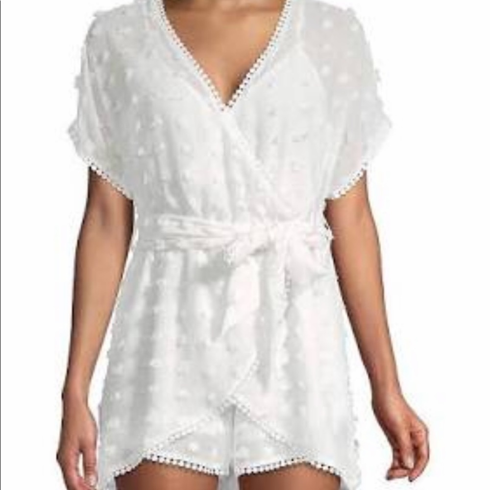 NWT Allison New York embroidered wrap ROMPER